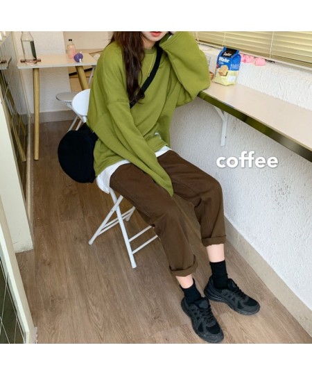 2022 autumn New Brown Straight Denim Vintage Slender Office Lady Jeans Women Trousers High Waist Large Size Pants Female KZ70...