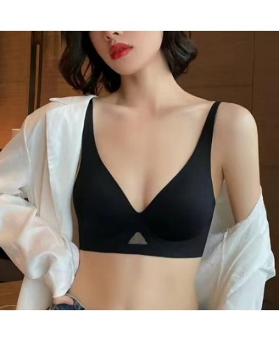 Seamless Women's Underwear Summer Thin Breathable Comfortable Small Chest Without Steel Rings Soft Support Bra Style Ladies S...