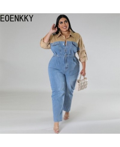 Plus Size All Season Large Size Women's Wholesale Source Denim Color Jumpsuit New Wholesaleing Customize $80.50 - Plus Size C...