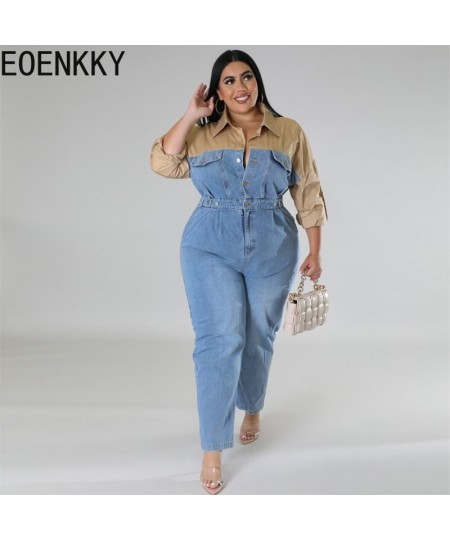 Plus Size All Season Large Size Women's Wholesale Source Denim Color Jumpsuit New Wholesaleing Customize $80.50 - Plus Size C...