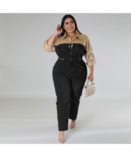 Plus Size All Season Large Size Women's Wholesale Source Denim Color Jumpsuit New Wholesaleing Customize $80.50 - Plus Size C...