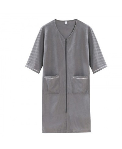 2022 New Autumn Fashion Zipper Flannel Robes Women Solid Spring Thin Bathrobes Sleepwear Short Night Dress Bride Nightwear $4...