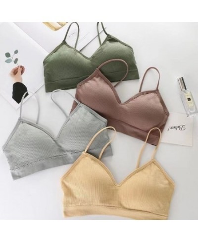 2023 High Elastic Bra Women Gathering Bralette Push Up Bra Summer Anti-light Wild Bra Tube Top Sexy No Rims Lingerie $12.44 -...