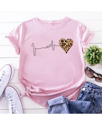 Summer Fashion Shirt Lips Leopard Graphic T Shirt Women Tops Base O-neckBlack Tees Kiss Leopard Lip Funny Girls Tshirt $21.95...