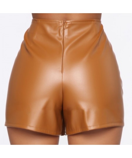 2023 Women Skirt New Office Lady Zipper Leather Skirts Fashion Solid Color Zipper High Waist Skirt Casual Short Mini Skirts $...