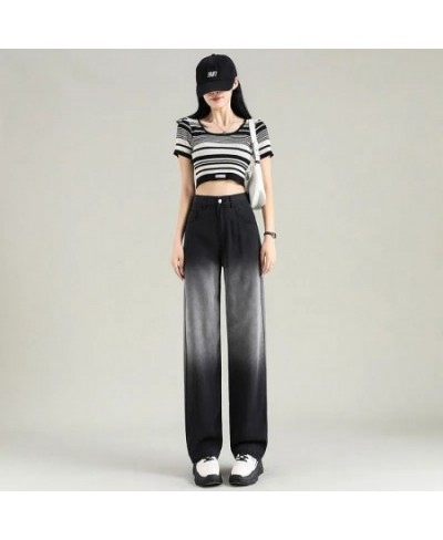 Black Jeans Woman Y2k Women's Pants Female Clothing Streetwear Korean Fashion Vintage Clothes Denim Straight Leg Jeans 2022 $...