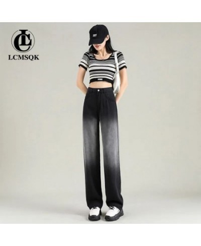 Black Jeans Woman Y2k Women's Pants Female Clothing Streetwear Korean Fashion Vintage Clothes Denim Straight Leg Jeans 2022 $...