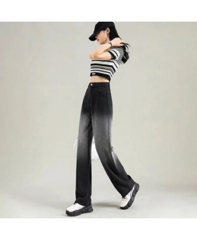 Black Jeans Woman Y2k Women's Pants Female Clothing Streetwear Korean Fashion Vintage Clothes Denim Straight Leg Jeans 2022 $...