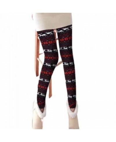 1 Pc Women Leggings Christmas Printed Slim Ladies Pants Winter Long Pants Windproof Lasting Warmth Leggings $22.37 - Bottoms