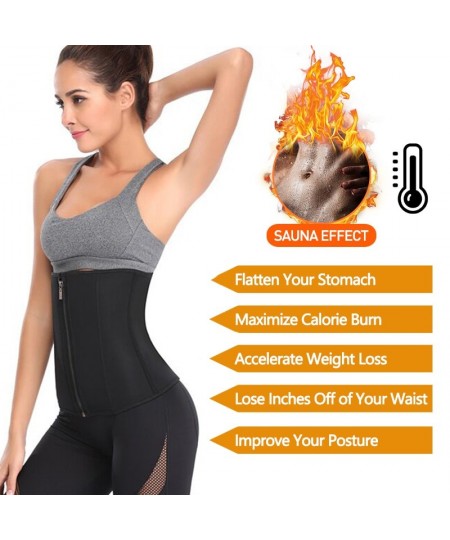 Neoprene Sweat Waist Trainer Belt Body Shaper Abdominal Trimmer Corset Fat Burning Outdoor Sports Girdle Belly Control $29.73...