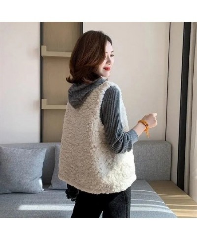 Vest Jackets Women Sleeveless Lamb Wool Chaleco Mujer Autumn Winter 2022 Waistcoat Short Coat Korean Fashion Casual Gilet Fem...