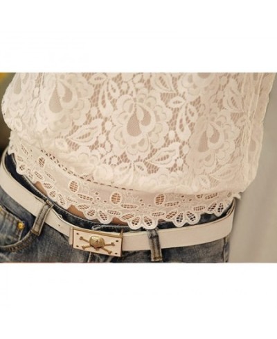 Summer Womens Blouse Shirt Short Sleeve Lace Chiffon Blouse Flare O Neck Embroidery White Shirts Female Casual Women Tops Sil...