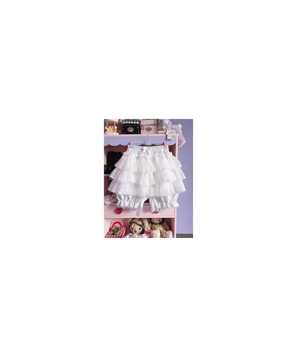 Harajuku Y2k Sweet Pink Pumpkin Pants Lolita Autumn Cake Skirt Winter JK Yarn Shorts Japanese Kawaii Ruffles Lantern Shorts $...