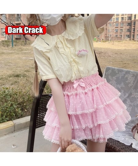 Harajuku Y2k Sweet Pink Pumpkin Pants Lolita Autumn Cake Skirt Winter JK Yarn Shorts Japanese Kawaii Ruffles Lantern Shorts $...