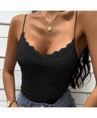 2023 Women V-neck Unpadded Lace Vest Crop TSexy Ladies Sleeveless Bralette Bra Lingerie Underwear Cropped Camisole Tank Tops ...