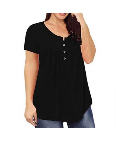 Big Size Clothing 2023 Summer Loose Woman T-shirts Casual Sexy V Neck Short Sleeve Solid Plus Size Shirt Female Fat MM Tops $...