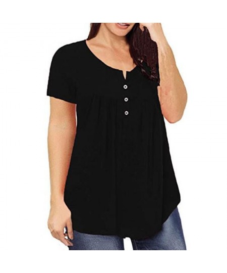 Big Size Clothing 2023 Summer Loose Woman T-shirts Casual Sexy V Neck Short Sleeve Solid Plus Size Shirt Female Fat MM Tops $...