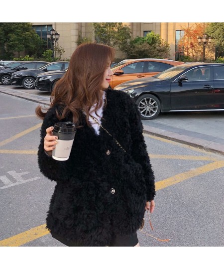 2022 Winter Thicken Warm Teddy Fur Jacket Coat Women Fashion Lamb Faux Fur Overcoat Fluffy Cozy Loose Outerwear Female X234 $...