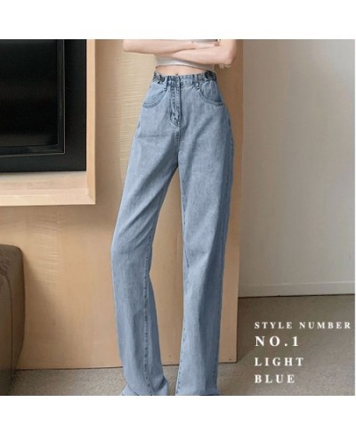 Vintage Jeans Woman Blue Wide Leg High Waist Jeans For Women Loose Denim Pants y2k Casual Wide Leg Pants Streetwear Jeans Wom...