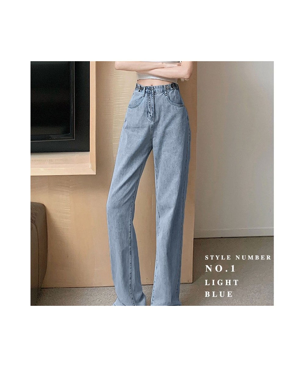 Vintage Jeans Woman Blue Wide Leg High Waist Jeans For Women Loose Denim Pants y2k Casual Wide Leg Pants Streetwear Jeans Wom...