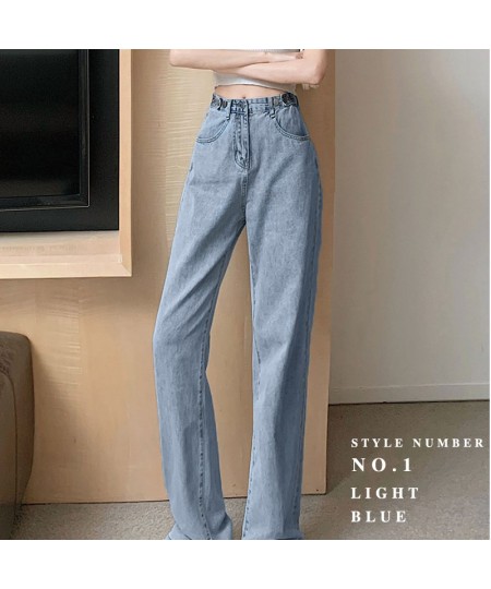 Vintage Jeans Woman Blue Wide Leg High Waist Jeans For Women Loose Denim Pants y2k Casual Wide Leg Pants Streetwear Jeans Wom...