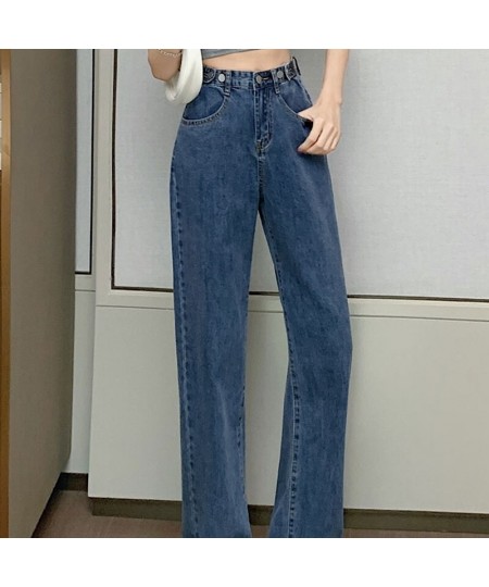 Vintage Jeans Woman Blue Wide Leg High Waist Jeans For Women Loose Denim Pants y2k Casual Wide Leg Pants Streetwear Jeans Wom...