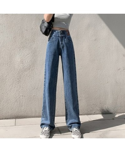 Vintage Jeans Woman Blue Wide Leg High Waist Jeans For Women Loose Denim Pants y2k Casual Wide Leg Pants Streetwear Jeans Wom...