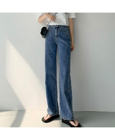 Vintage Jeans Woman Blue Wide Leg High Waist Jeans For Women Loose Denim Pants y2k Casual Wide Leg Pants Streetwear Jeans Wom...