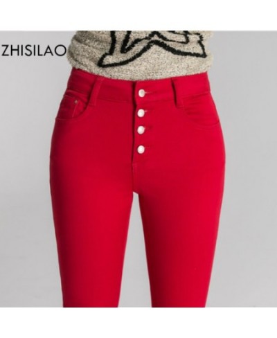 2023 Woman Jeans Skinny Jeans Denim Pants Pencil Jeans Woman Trousers Woman Pantalon Mujer High Waist Casual Pants Red $35.64...