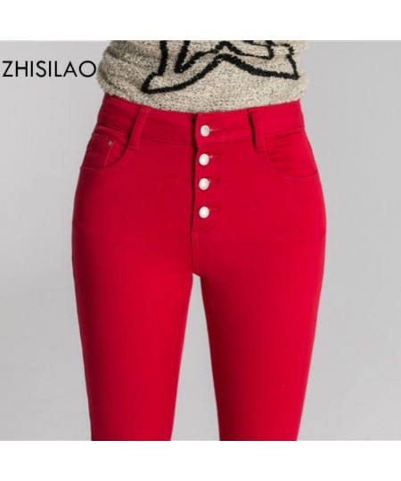 2023 Woman Jeans Skinny Jeans Denim Pants Pencil Jeans Woman Trousers Woman Pantalon Mujer High Waist Casual Pants Red $35.64...