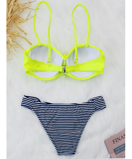 Yellow Bikini Set Patchwork Push Up Brazilian Style Two Piece Women Swimwear Sexy Swimsuit Summer Beach Bathing Suit $29.00 -...