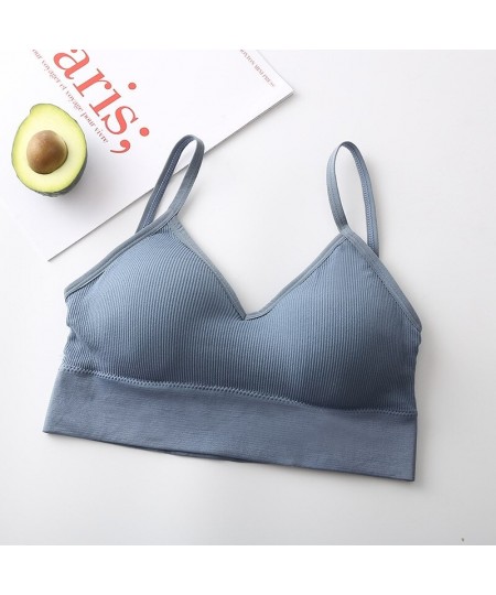 Women Bras Breathable Yoga Sports Vest Sexy No Steel Ring Bandeau Comfortable Underwear Pure Color Removable Liner Beauty Bac...