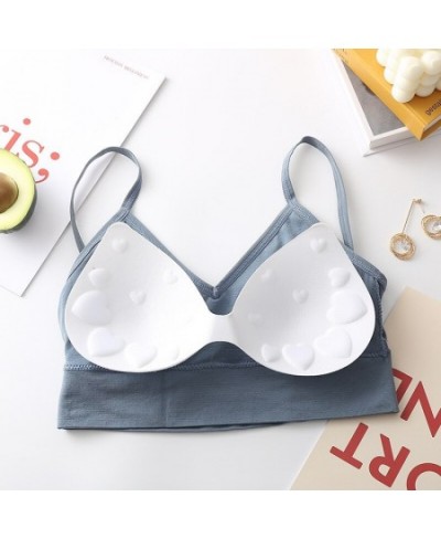 Women Bras Breathable Yoga Sports Vest Sexy No Steel Ring Bandeau Comfortable Underwear Pure Color Removable Liner Beauty Bac...