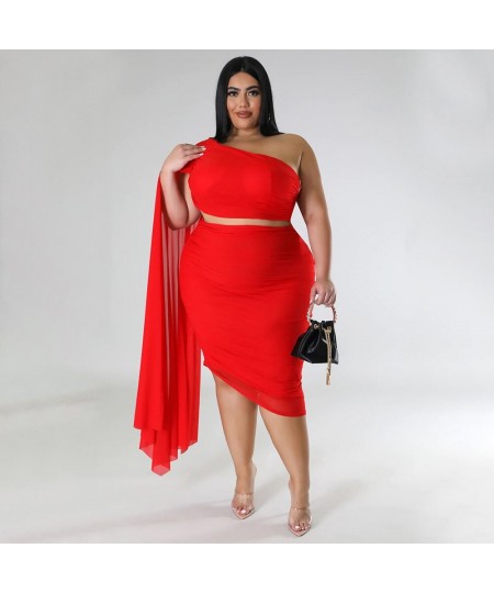 2023 Spring Women Trend Dress Female Mesh Fashion Elegant Cloth Luxury Gown Casual Two Piece Sets Plus Size Evening Party Dre...