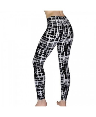 Stripe Print Leggings Workout Fitness Push Up Graffiti Floral Patterned Women Sporting Camouflage Leopard Plaid Pants $23.12 ...