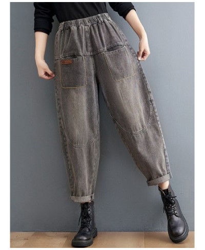 Women Casual Boyfriend Jeans New 2022 Spring Vintage Style Streetwear All-match Loose Female Ankle-length Denim Pants B1834 $...