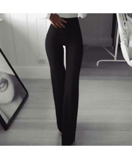 Women Fashion Trousers 2023 New Autumn Multi Colors Slim Trumpet Trendy Pants Ladies Commuter Slimming Stretch Wide Leg Pants...