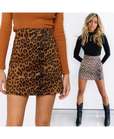 Woman skirts harajuku 2023 faux pack hip sexy leopard bust tall waist zipper A word female skirts womens WSL4346 $26.77 - Skirts