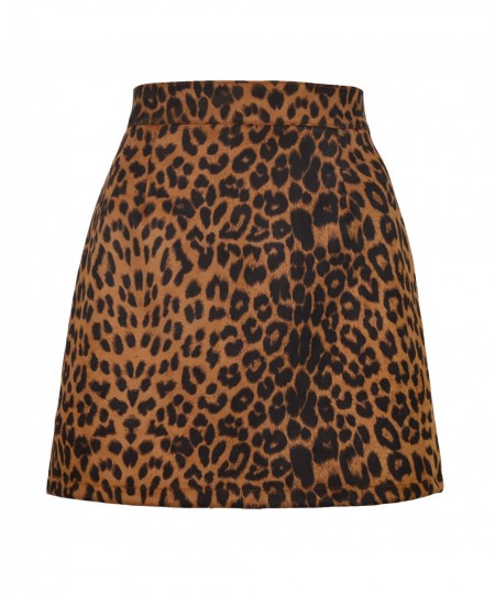 Woman skirts harajuku 2023 faux pack hip sexy leopard bust tall waist zipper A word female skirts womens WSL4346 $26.77 - Skirts