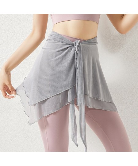 Gauze Bandage Yoga Hip Circumference One Piece Light Proof Outside With Hip Covering Sports Skirt Fitness Clothes Shawl Dance...