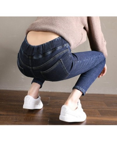 Winter Warm Jeans For Women Elastic High Waist Denim pants 2022 Female Trousers Thickened black womens Jeans woman clothe $49...