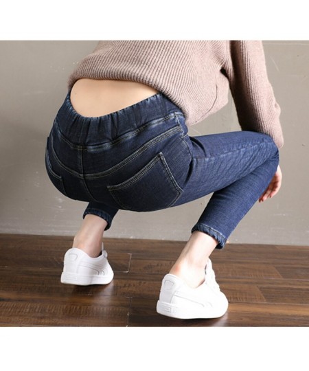 Winter Warm Jeans For Women Elastic High Waist Denim pants 2022 Female Trousers Thickened black womens Jeans woman clothe $49...