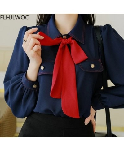 Womens Basic Office Lady Work Wear Sexy Semi Transaprent Cute Bow Tie Top Single Breasted Button Solid White Shirts Blouses $...