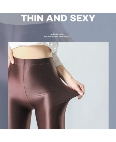 Glossy Sexy Plus Size Women Yoga Leggings Soft High Waist Workout Pants for Gym Trousers Tight Bottoms $35.64 - Bottoms