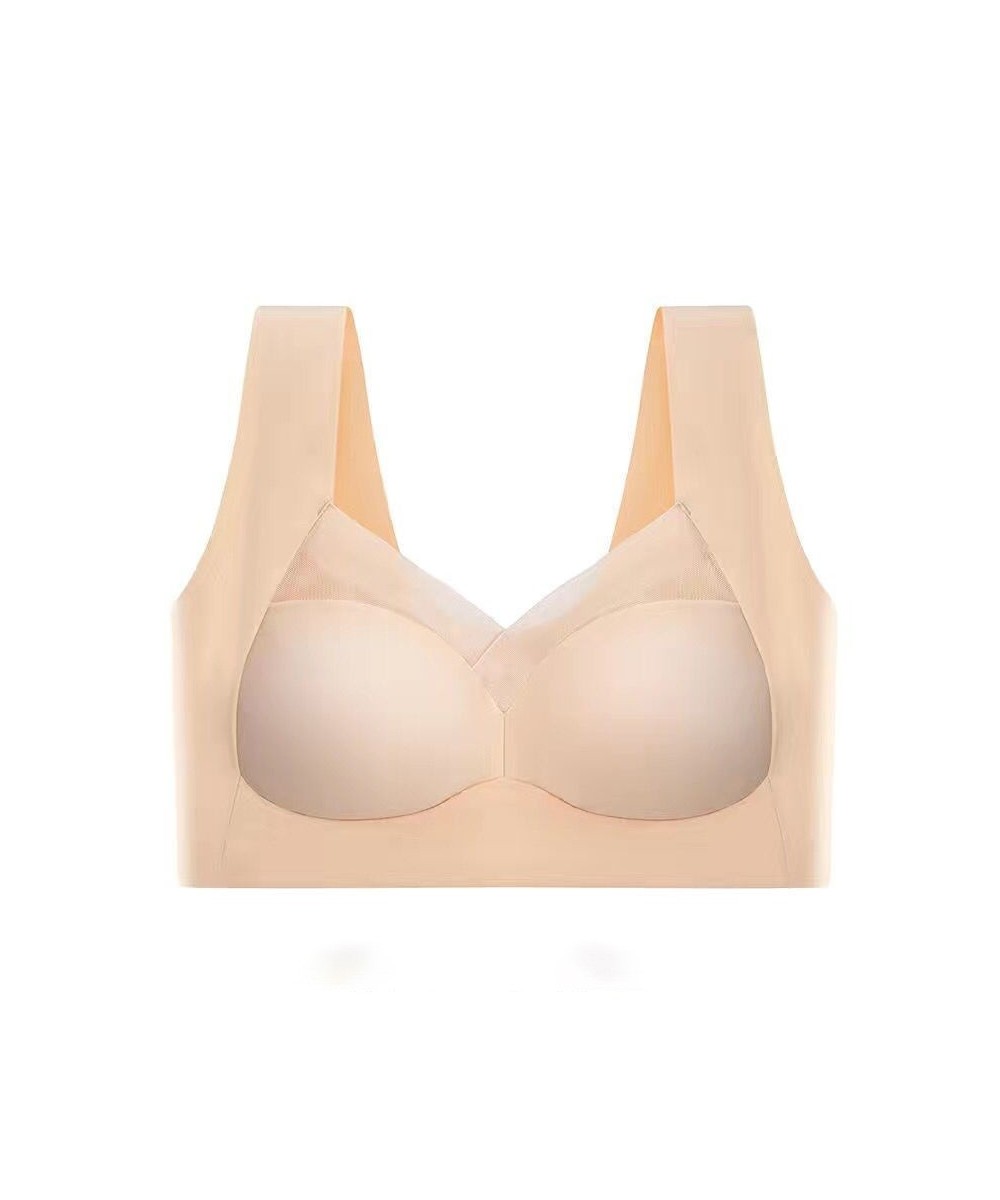 Ice Silk Fixed Cup Sports Bra Women Underwear Push up Breast Holding Breathable Anti-Sagging Bra for Women Push up Bra $20.08...