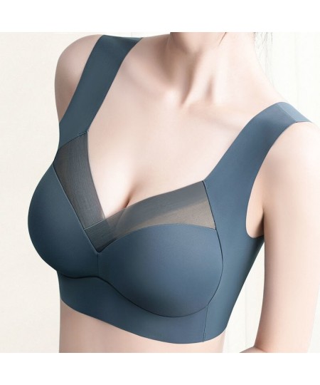 Ice Silk Fixed Cup Sports Bra Women Underwear Push up Breast Holding Breathable Anti-Sagging Bra for Women Push up Bra $20.08...