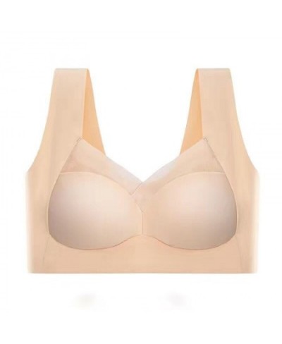 Ice Silk Fixed Cup Sports Bra Women Underwear Push up Breast Holding Breathable Anti-Sagging Bra for Women Push up Bra $20.08...