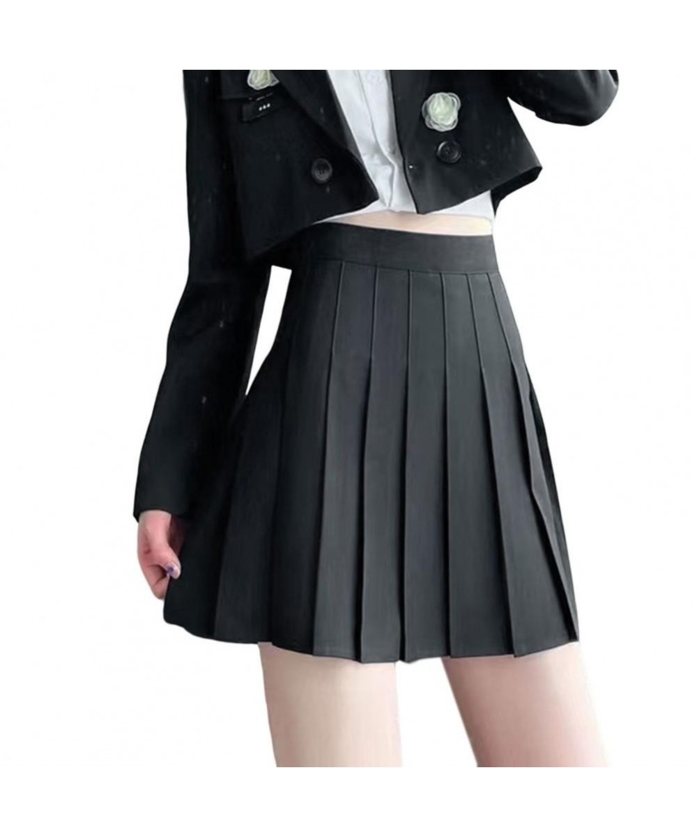 Mini Skirt Sweet Solid Color Women Pleated Skirt Hidden Zipper Women Skirt Pure Color A-Line Short Skirt Female Clothing $23....