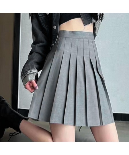 Mini Skirt Sweet Solid Color Women Pleated Skirt Hidden Zipper Women Skirt Pure Color A-Line Short Skirt Female Clothing $23....