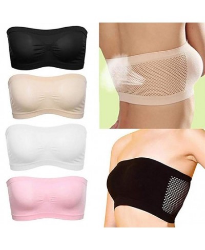 Solid Color Women Breathable Strapless Hollow Back Bra Sport Tube Top Underwear Strapless Hollow Back Bra Sport Tube Top $14....